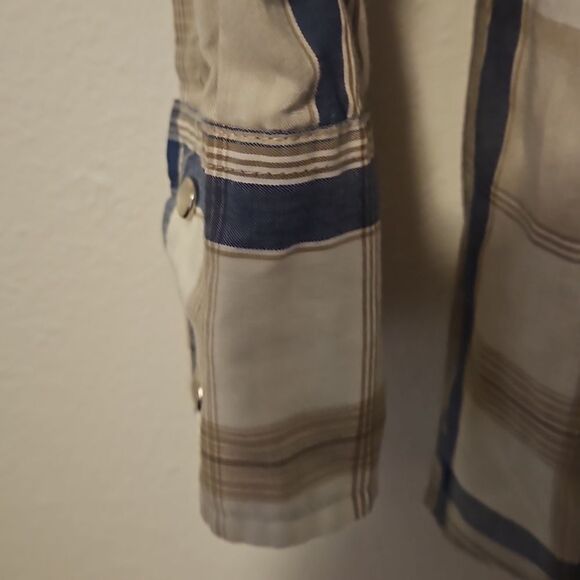 Plains Western Wear Long Sleeve Snap Button Down Shirt Size XXLT - Picture 5 of 7